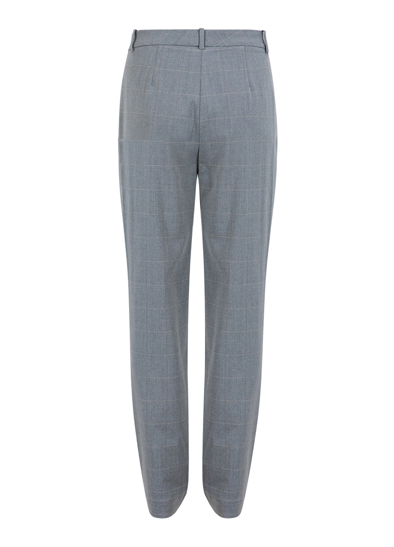 Coster Copenhagen PANTS - STELLA FIT Pants Light grey check - 160