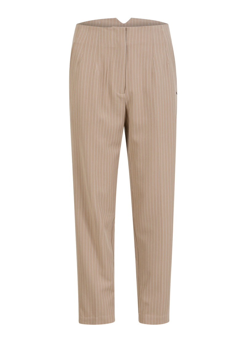 Coster Copenhagen PANTS - STELLA FIT Pants Sand white stripe - 993