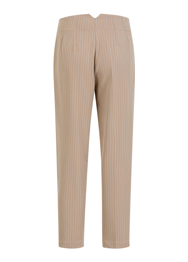 Coster Copenhagen PANTS - STELLA FIT Pants Sand white stripe - 993