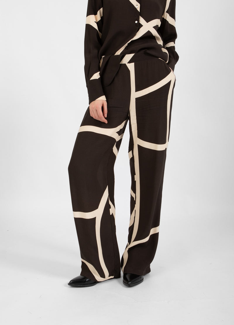 Coster Copenhagen PANTS IN FIELD PRINT - SILLE FIT Pants Field print - 953