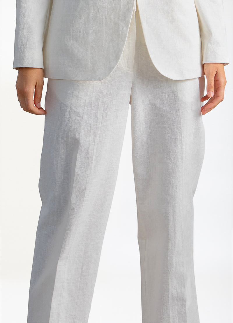Coster Copenhagen PANTS WITH WIDE LEGS - PETRA FIT Pants White - 200