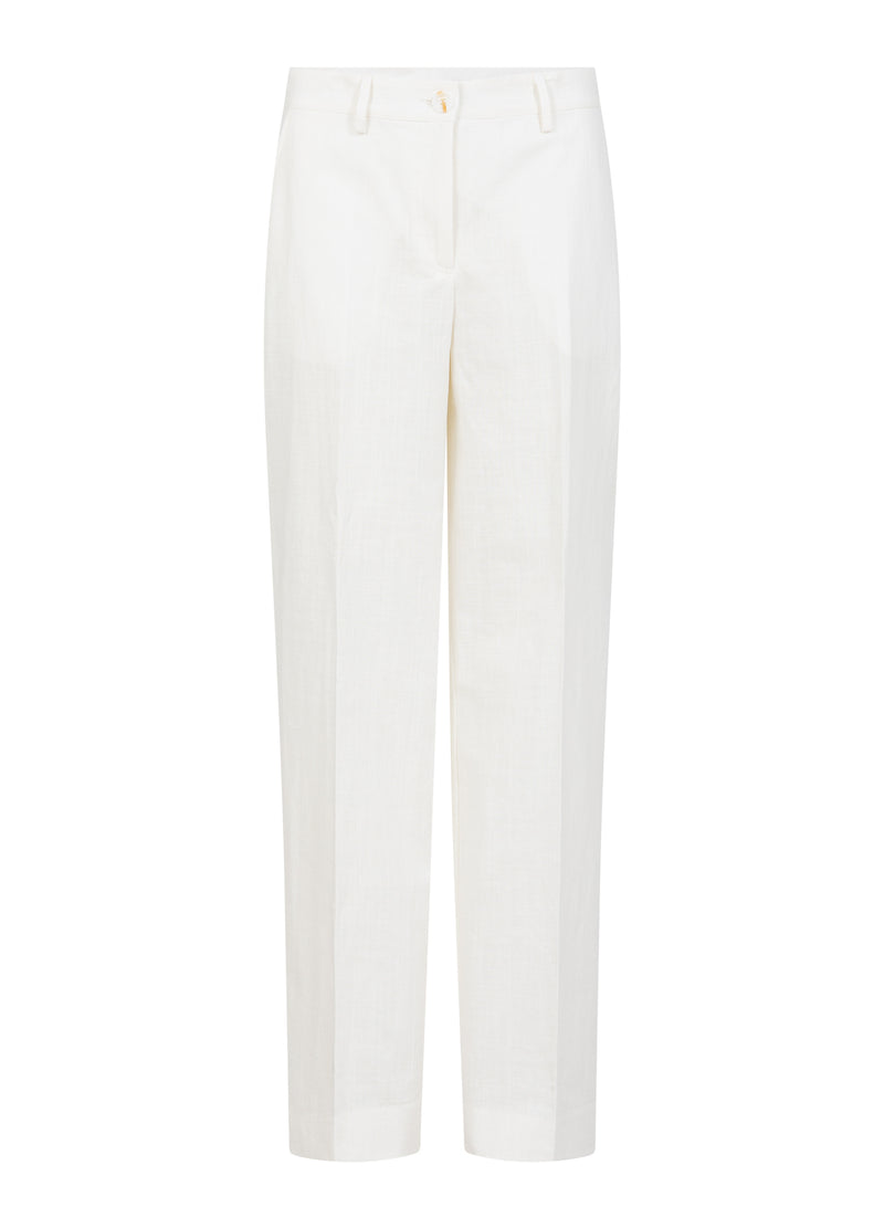 Coster Copenhagen PANTS WITH WIDE LEGS - PETRA FIT Pants White - 200