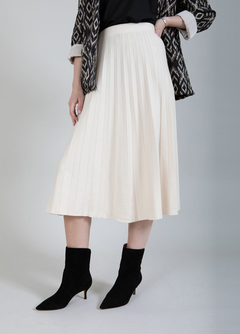 CC Heart PLISSÉ SKIRT Skirt Creme - 241