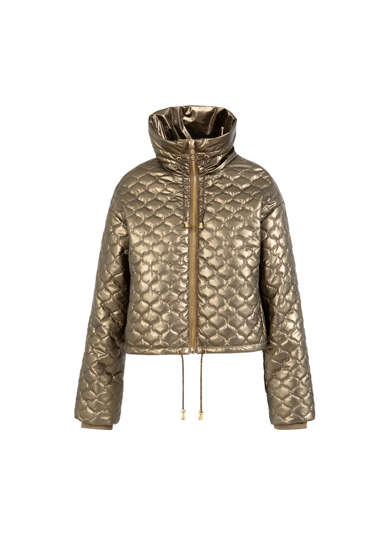 Coster Copenhagen QUILTED PUFFER JACKET Outerwear Metallic sand - 370