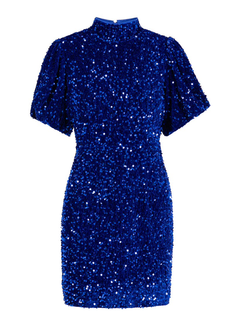 Coster Copenhagen SEQUINS DRESS Dress Rich blue - 583