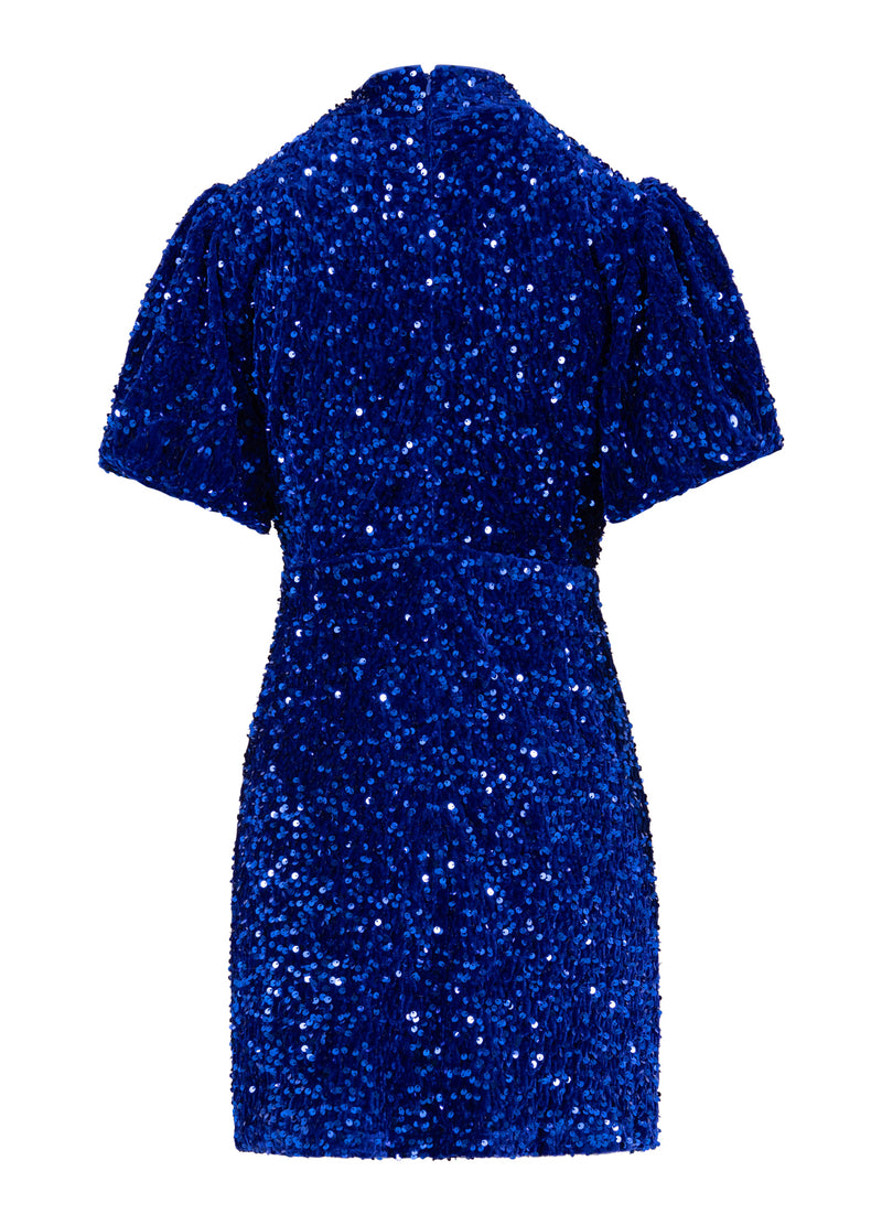 Coster Copenhagen SEQUINS DRESS Dress Rich blue - 583