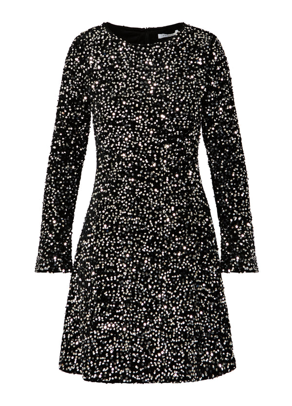 Coster Copenhagen SEQUINS DRESS Dress Black/ silver - 184