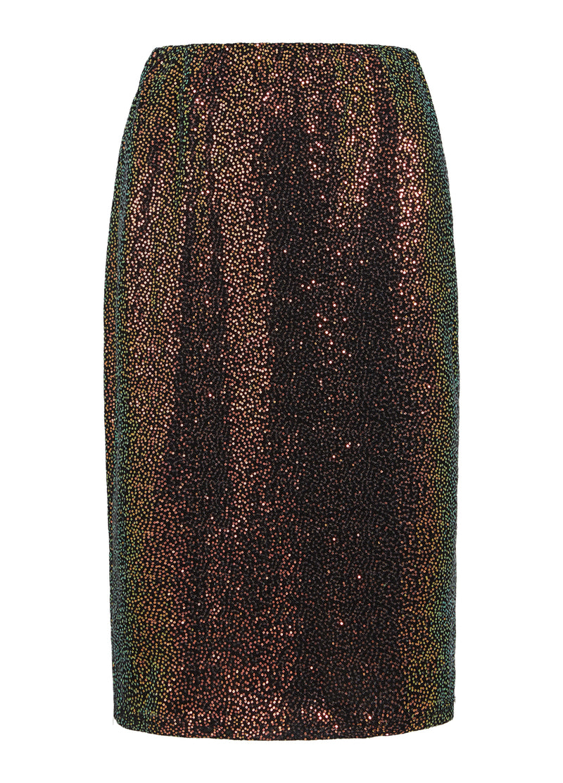 Coster Copenhagen SEQUIN SKIRT W. LACE Skirt Multi color sequins - 942