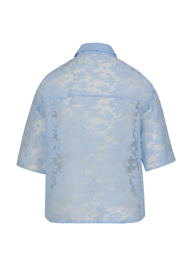 Coster Copenhagen SHEER SHIRT WITH FLOWERS Shirt/Blouse Blue flower - 569