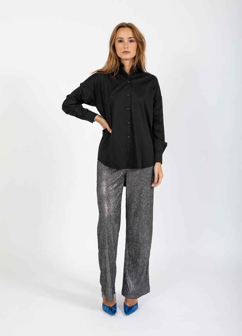 Coster Copenhagen SHIMMER PANTS - PETRA FIT Pants Silver/black - 204