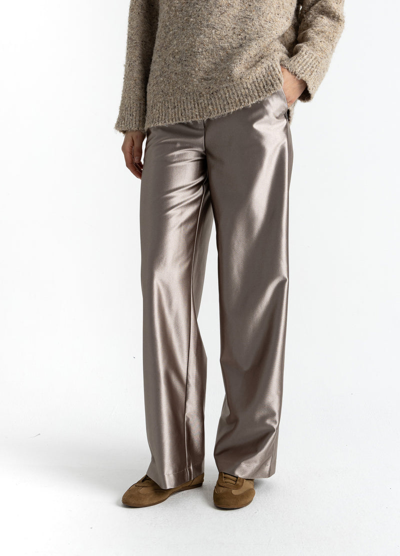 Coster Copenhagen SHIMMER PANTS - PETRA FIT Pants Champagne - 299