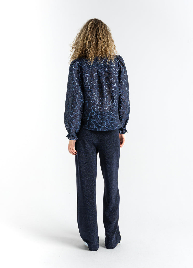Coster Copenhagen SHIMMER PANTS - PETRA FIT Pants Eclipse blue - 555
