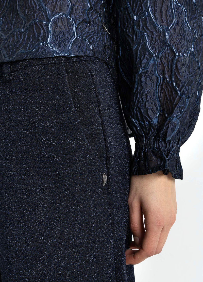 Coster Copenhagen SHIMMER PANTS - PETRA FIT Pants Eclipse blue - 555