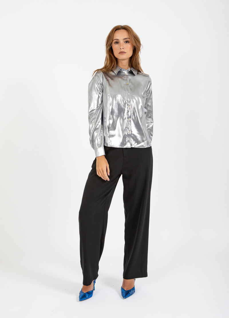 Coster Copenhagen SHIMMER SHIRT Shirt/Blouse Silver - 211