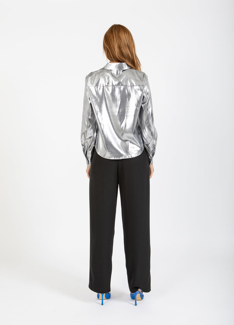 Coster Copenhagen SHIMMER SHIRT Shirt/Blouse Silver - 211