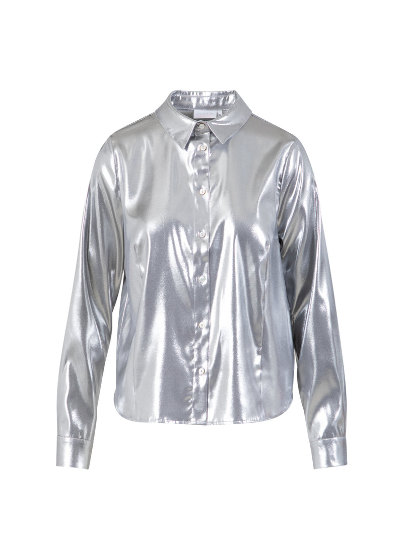 Coster Copenhagen SHIMMER SHIRT Shirt/Blouse Silver - 211