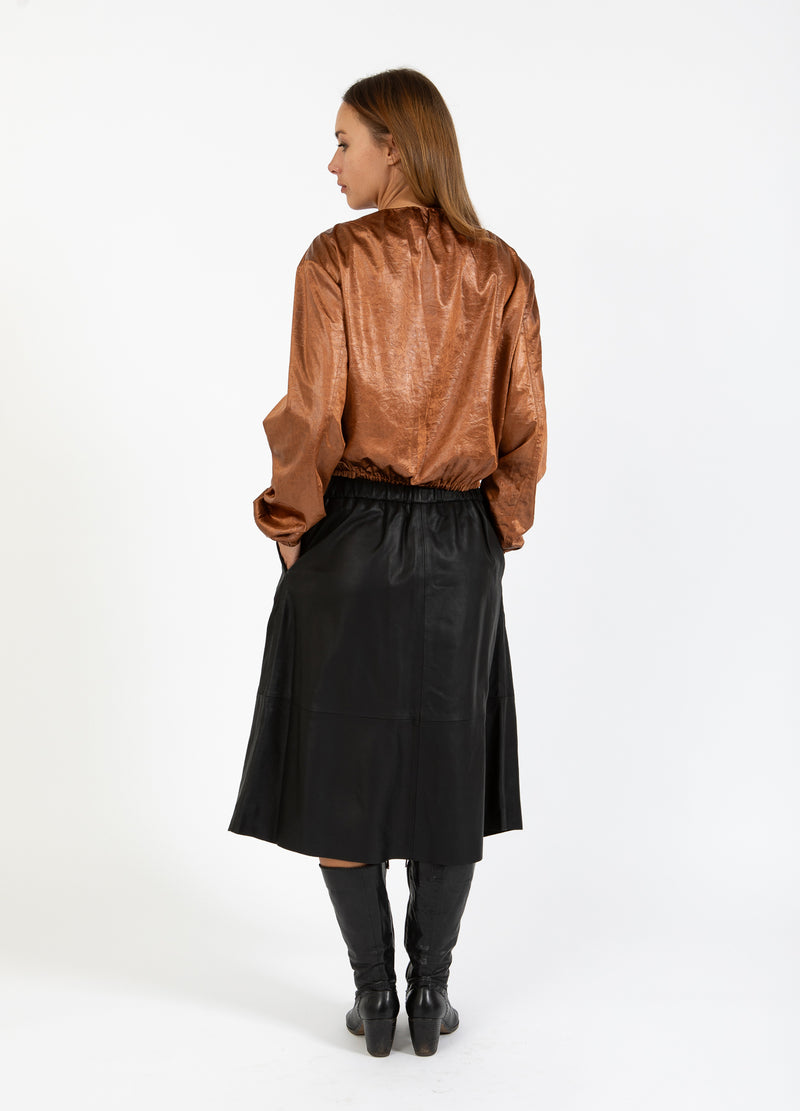 Coster Copenhagen SHINY BOMBER Outerwear Cognac brown - 397