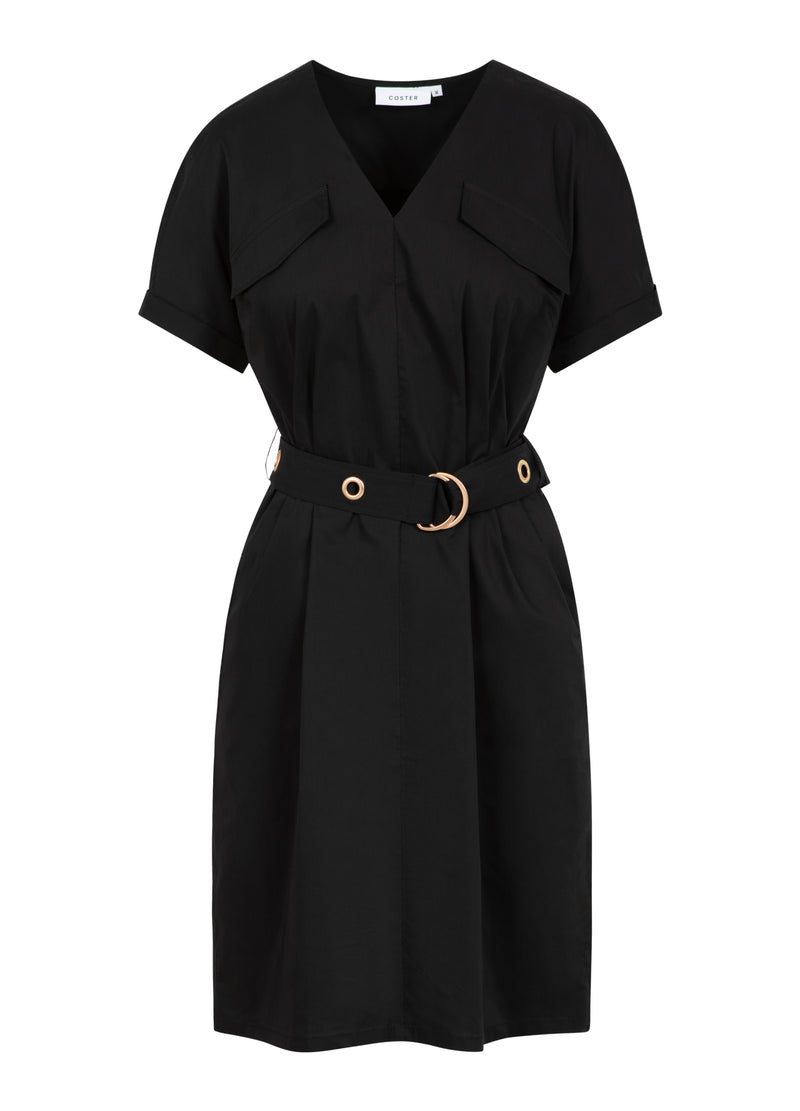 coster copenhagen shirt dress LONG SHIRT DRESS W. CHAIN PRINT