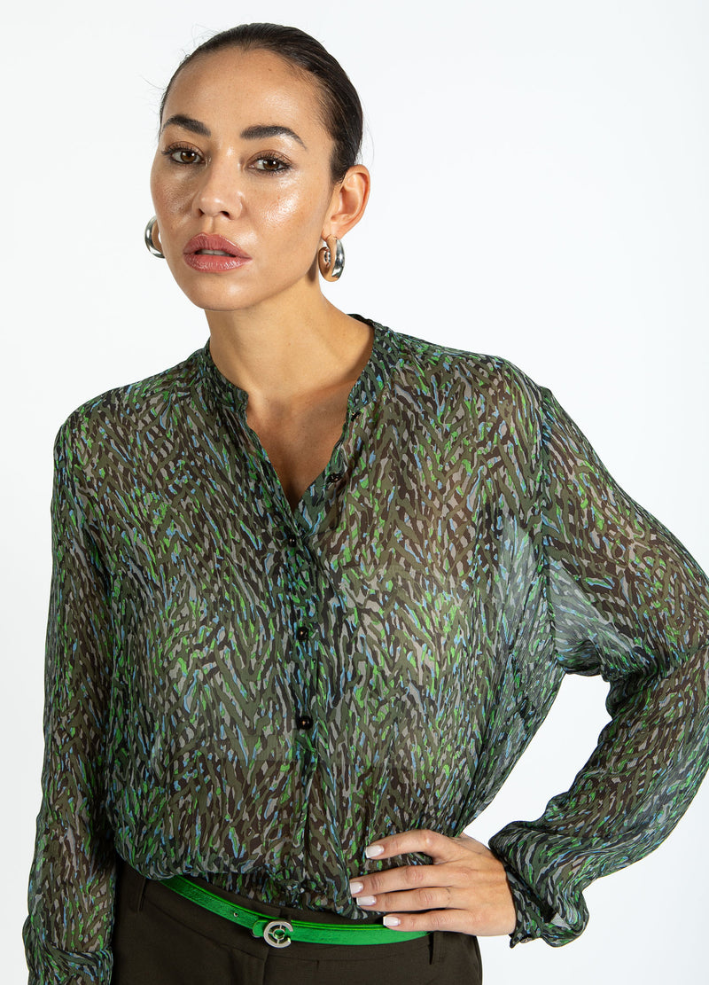Coster Copenhagen SHIRT IN FIRESTORM PRINT Shirt/Blouse Firestorm print - 975