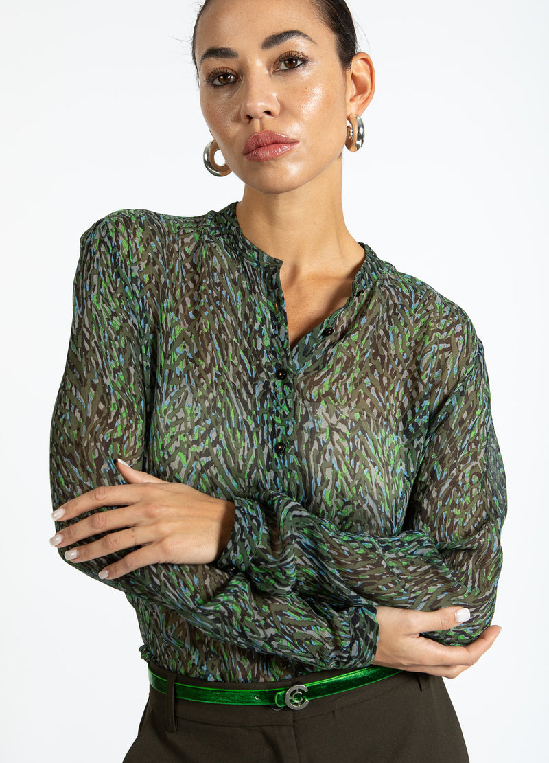 Coster Copenhagen SHIRT IN FIRESTORM PRINT Shirt/Blouse Firestorm print - 975