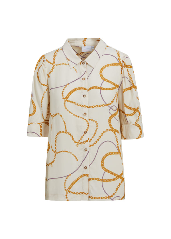 Coster Copenhagen SHIRT W. CHAIN PRINT AND 3/4 LENGTH SLEEVES Shirt/Blouse Chain print - 906
