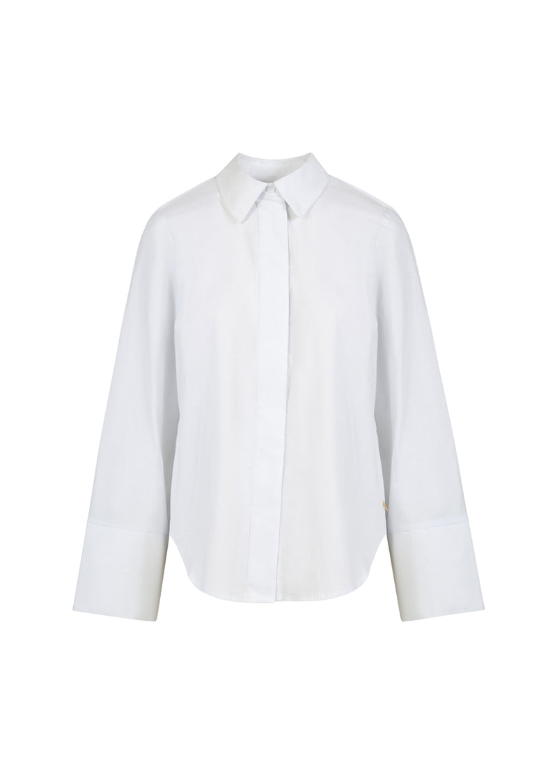 Coster Copenhagen SHIRT WITH BACK PLEATS Shirt/Blouse White - 200
