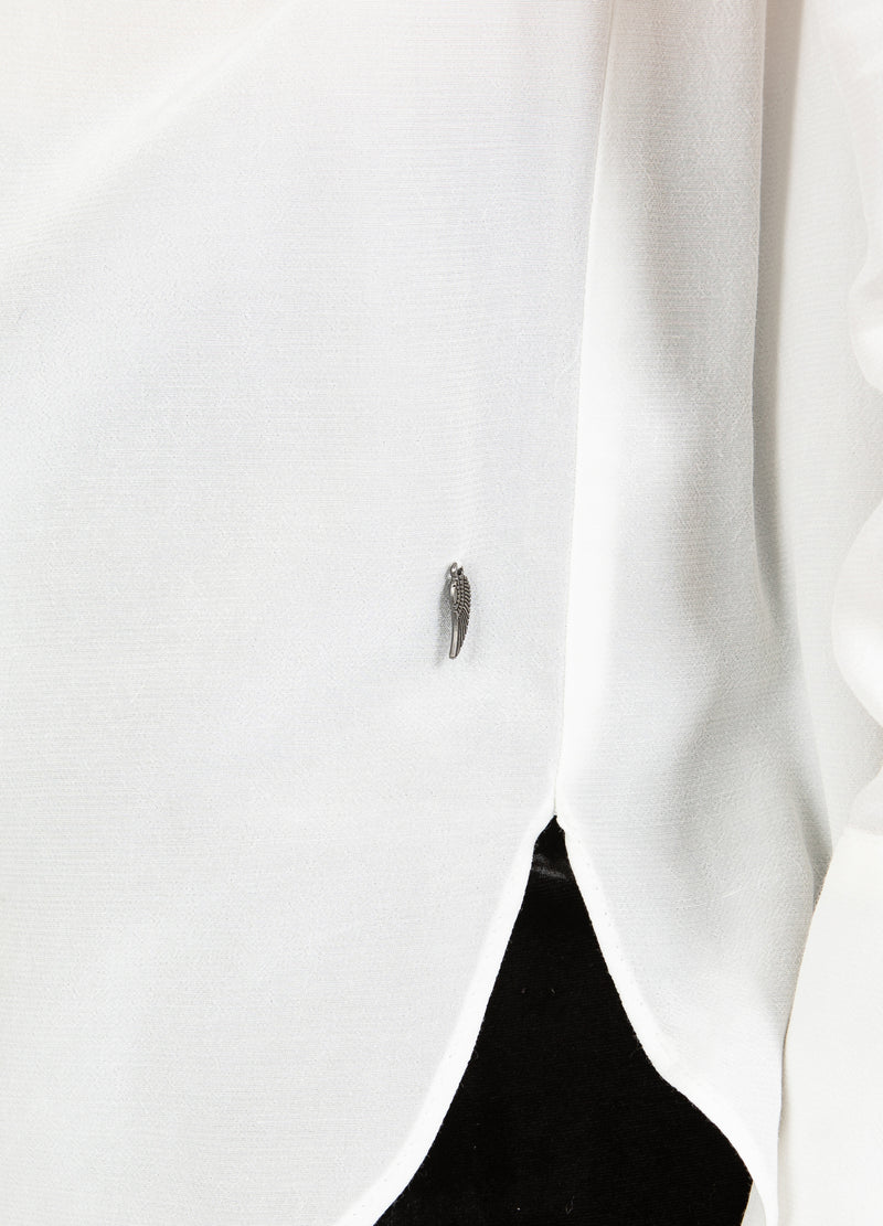 Coster Copenhagen SHIRT WITH FOLDED BUTTON PLACKET Shirt/Blouse Off white - 201