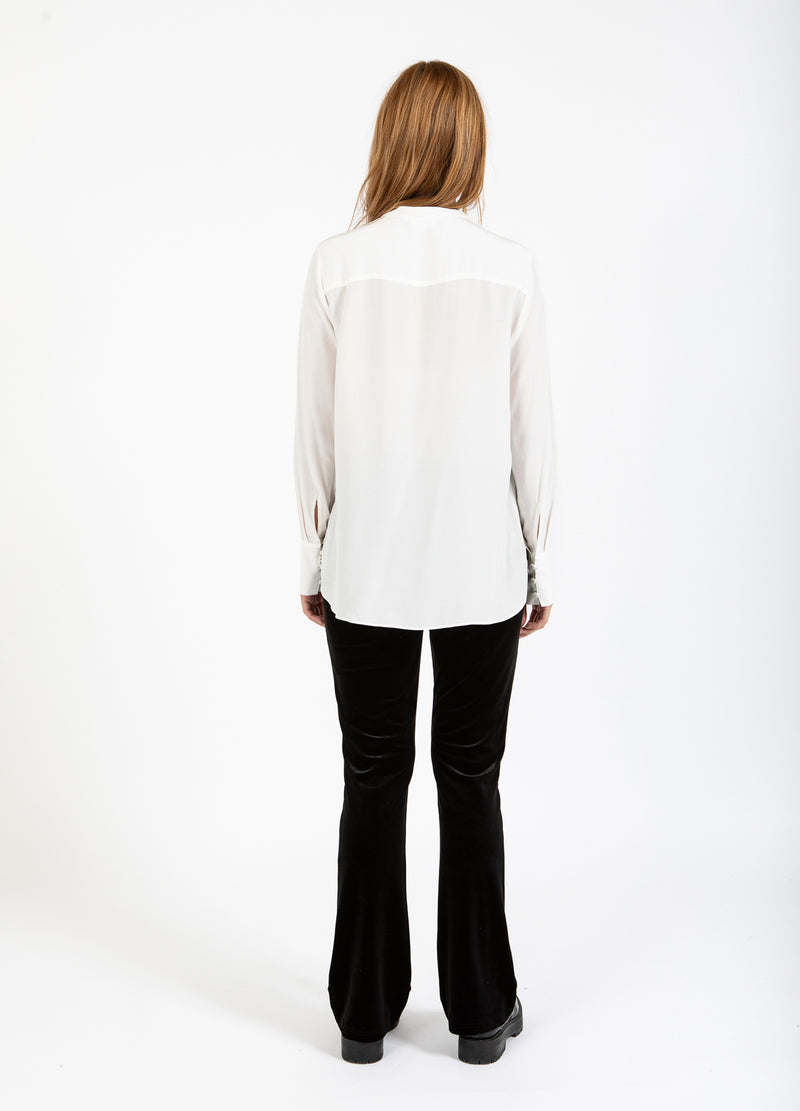 Coster Copenhagen SHIRT WITH FOLDED BUTTON PLACKET Shirt/Blouse Off white - 201