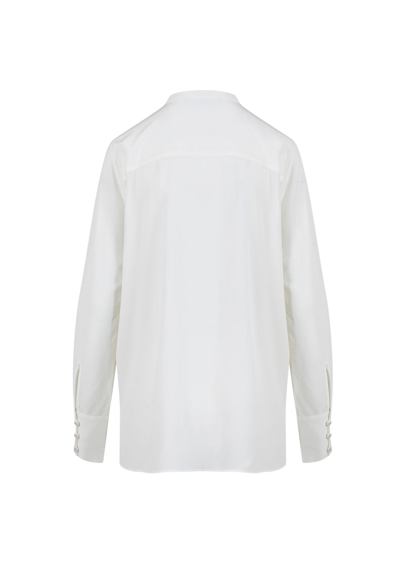 Coster Copenhagen SHIRT WITH FOLDED BUTTON PLACKET Shirt/Blouse Off white - 201