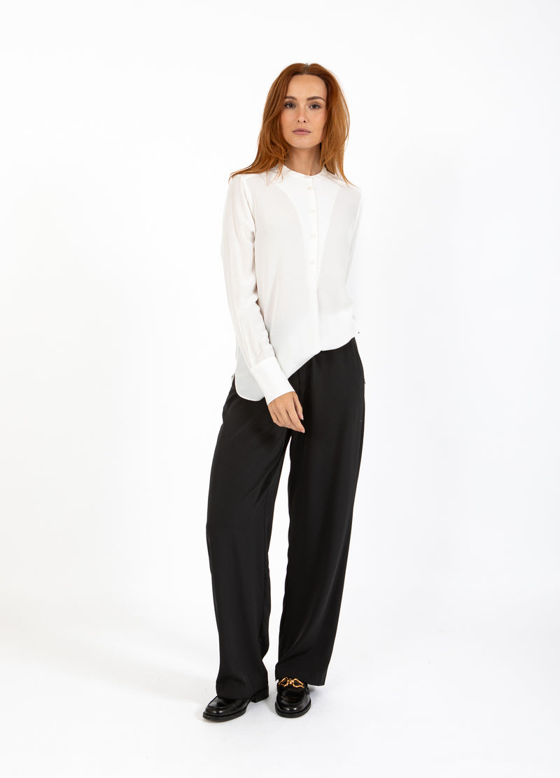 Coster Copenhagen SHIRT WITH FOLDED BUTTON PLACKET Shirt/Blouse Off white - 201