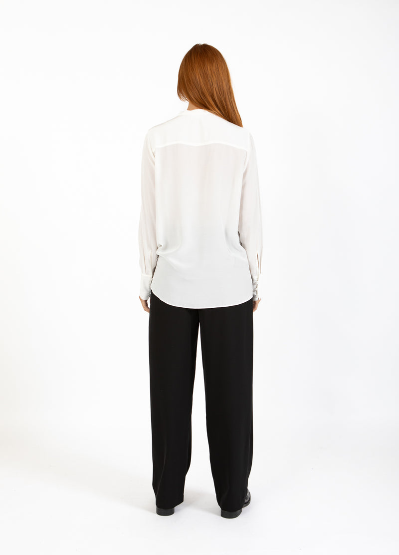 Coster Copenhagen SHIRT WITH FOLDED BUTTON PLACKET Shirt/Blouse Off white - 201