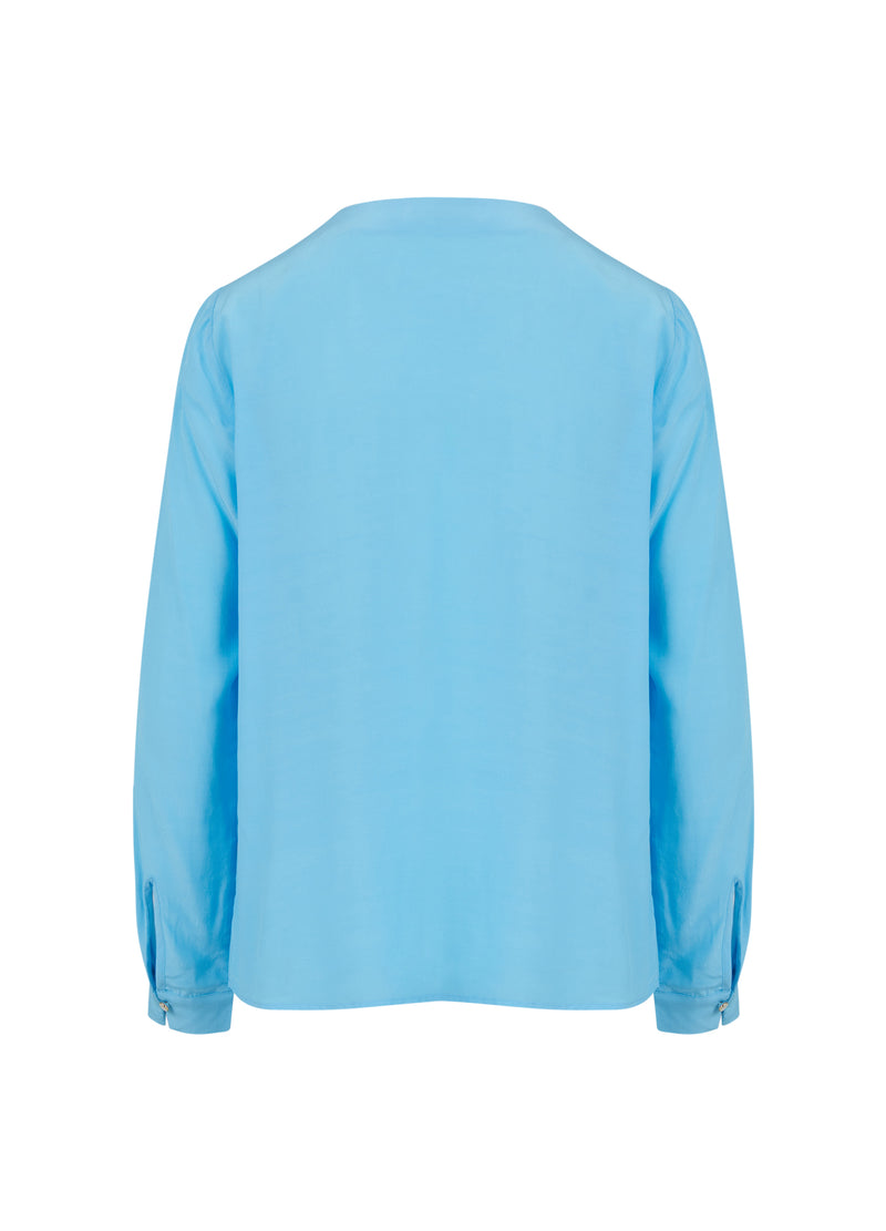 Coster Copenhagen SHIRT WITH GATHERINGS Shirt/Blouse Coastal blue - 569