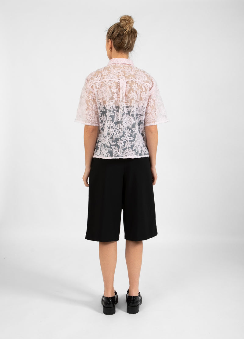 Coster Copenhagen SHIRT WITH LACE Shirt/Blouse Powder rose - 686