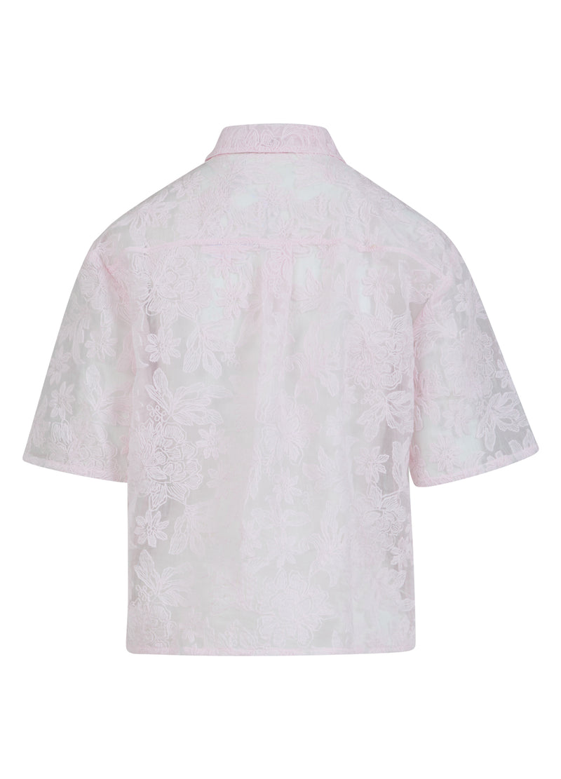 Coster Copenhagen SHIRT WITH LACE Shirt/Blouse Powder rose - 686