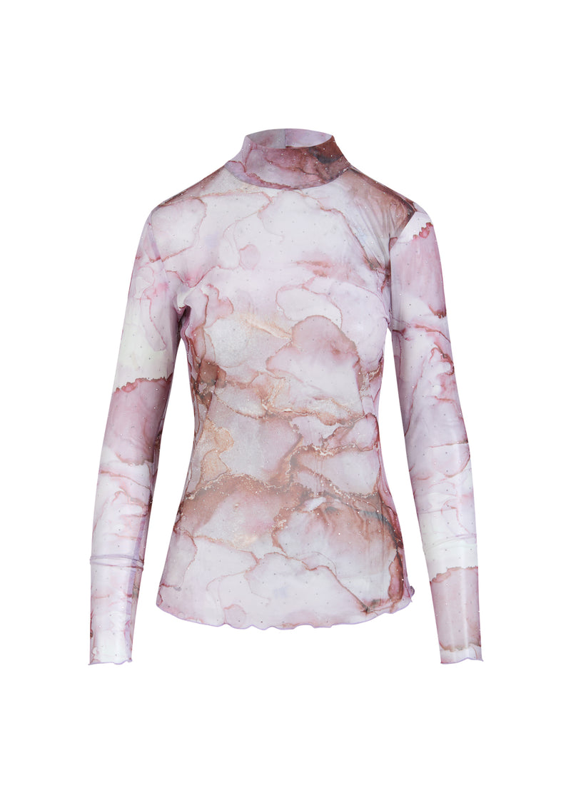 Coster Copenhagen SHIRT WITH MESH Shirt/Blouse Rose dye mesh - 991