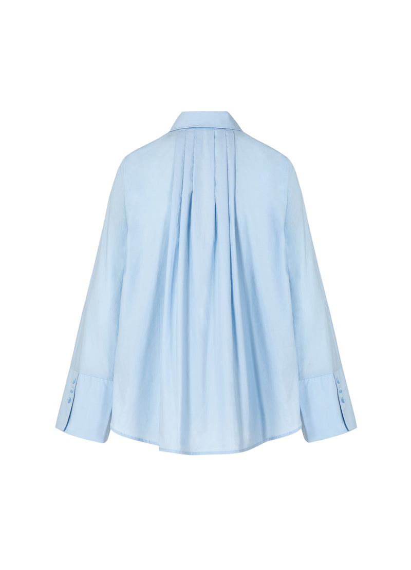 Coster Copenhagen SHIRT WITH PLEATS Shirt/Blouse Pastel blue - 358