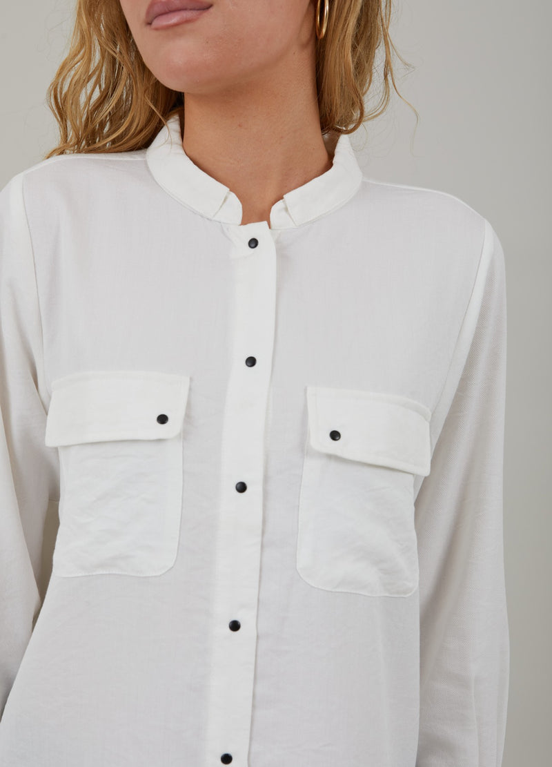 Coster Copenhagen SHIRT WITH POCKETS Shirt/Blouse White - 200
