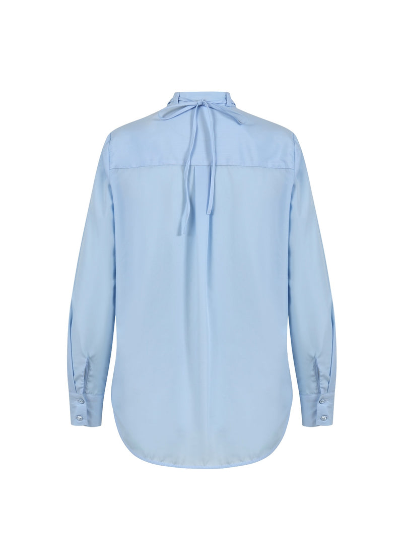 Coster Copenhagen SHIRT WITH ROSE NECKLACE Shirt/Blouse Arctic blue - 553