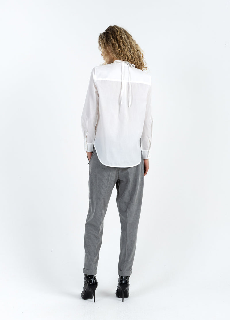 Coster Copenhagen SHIRT WITH ROSE NECKLACE Shirt/Blouse White - 200