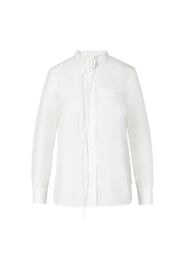 Coster Copenhagen SHIRT WITH ROSE NECKLACE Shirt/Blouse White - 200