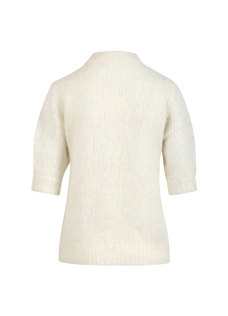 Coster Copenhagen SHORT SLEEVE KNIT Knitwear Creme - 241