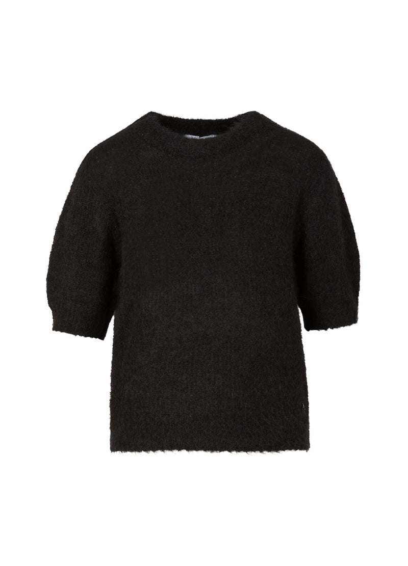 Coster Copenhagen SHORT SLEEVE KNIT IN ALPACA Knitwear Black - 100