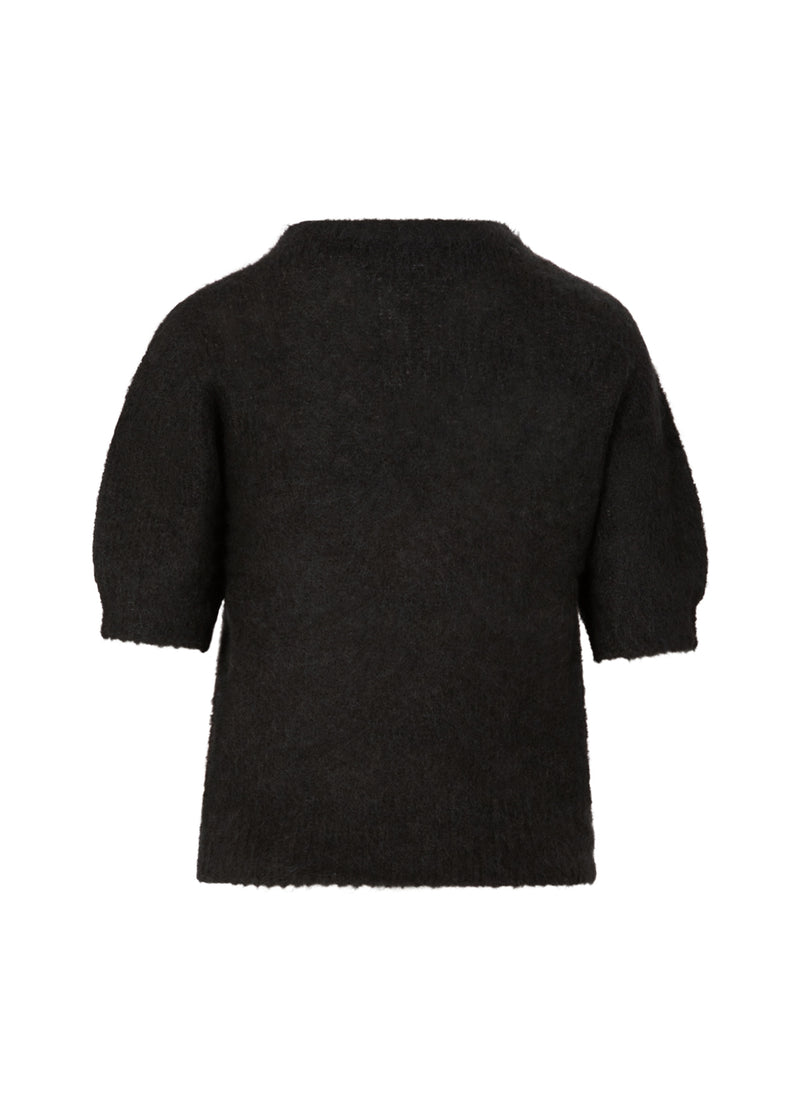 Coster Copenhagen SHORT SLEEVE KNIT IN ALPACA Knitwear Black - 100