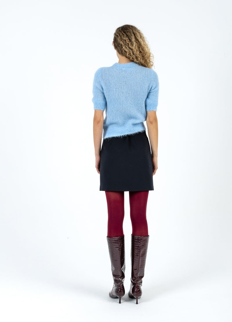 Coster Copenhagen SHORT SLEEVE KNIT IN ALPACA Knitwear Pastel blue - 538