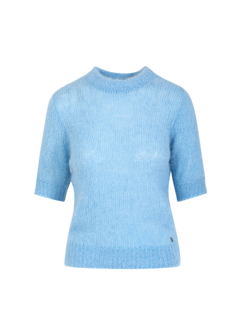 Coster Copenhagen SHORT SLEEVE KNIT IN ALPACA Knitwear Pastel blue - 538