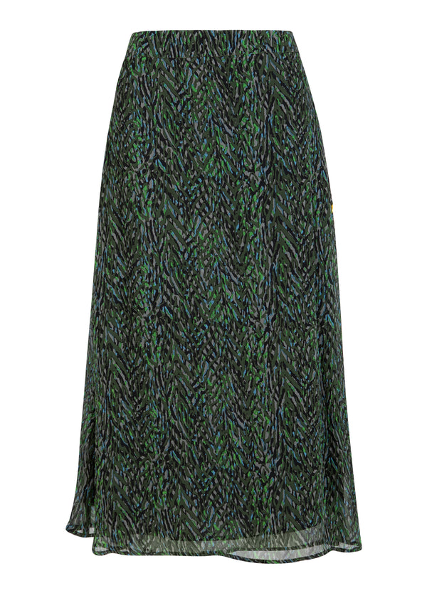 Coster Copenhagen SKIRT IN FIRESTORM PRINT Skirt Firestorm print - 975
