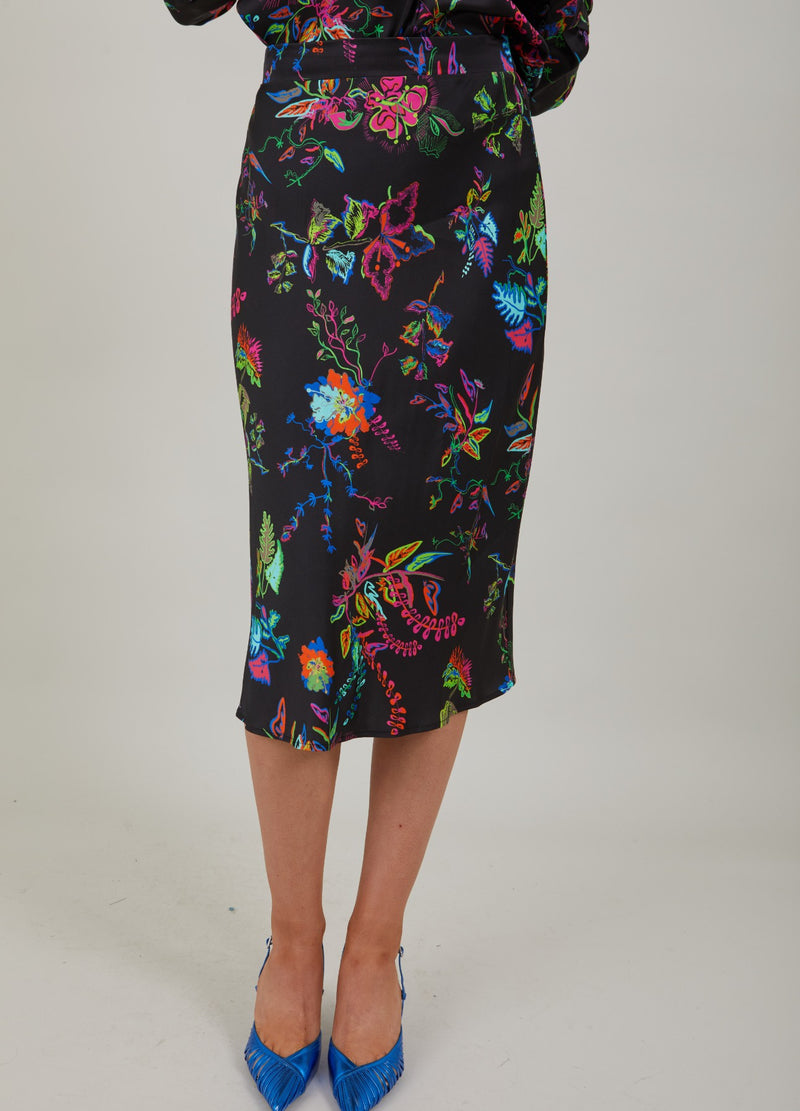 Coster Copenhagen SKIRT IN GLOWING PRINT Skirt Glow print - 921