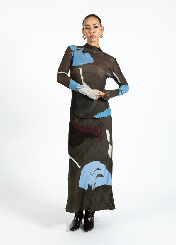 Coster Copenhagen SKIRT IN SHADOW GRAPHIC PRINT Skirt Shadow graphic print - 955