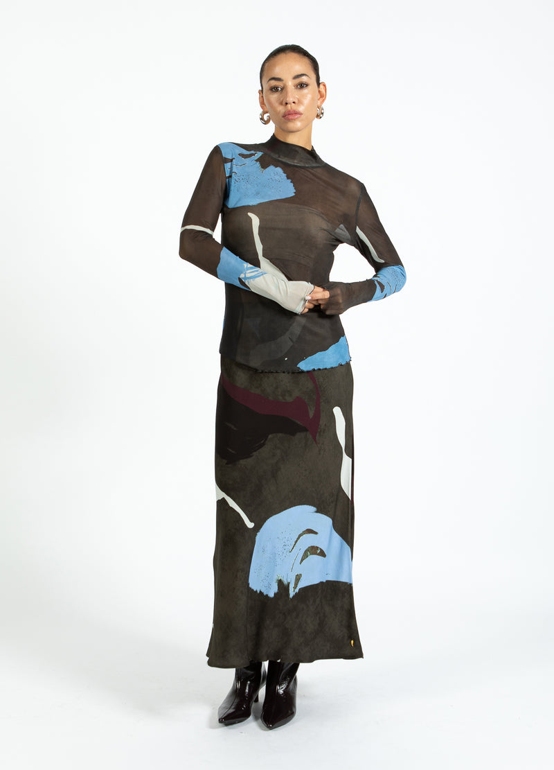 Coster Copenhagen SKIRT IN SHADOW GRAPHIC PRINT Skirt Shadow graphic print - 955