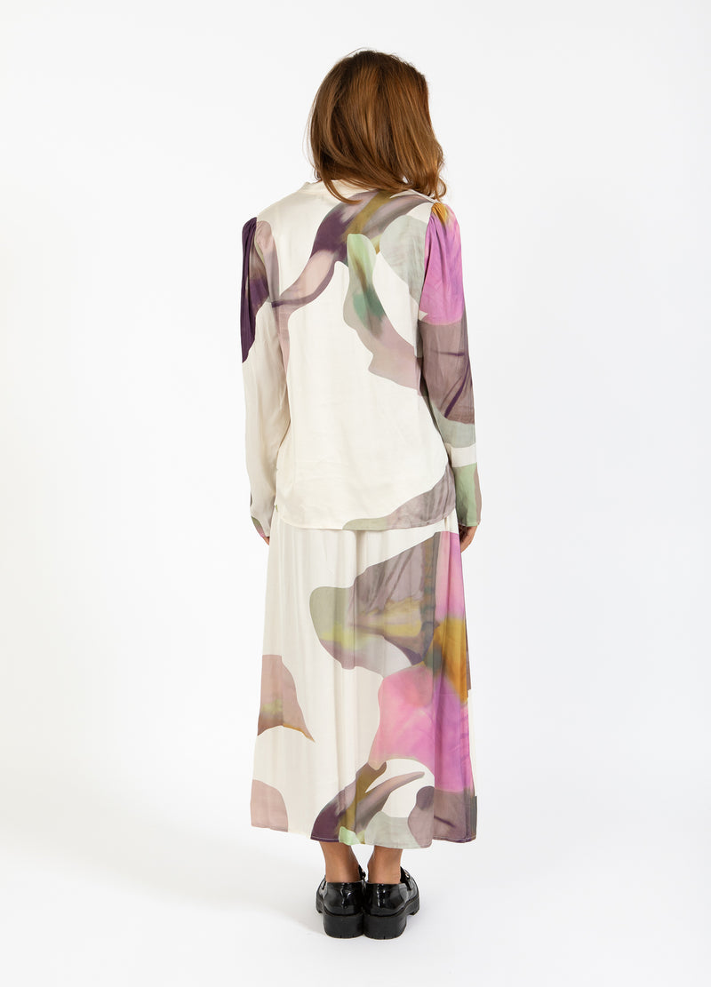 Coster Copenhagen SKIRT WITH LIQUID FLOWER PRINT Skirt Liquid flower print - 926